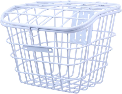 Thickened Electric Bike Basket with Cover Practical Storage Holder for Front Handlebar