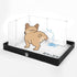 MEEXPAWS Dog Pee Pad Holder Foldable with Dog Litter Box Enclosure High