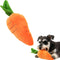 Tiosen Carrot Dog Toy with Squeaker, Bite-Resistant Soft Comfortable Dog Toys Plush Soft