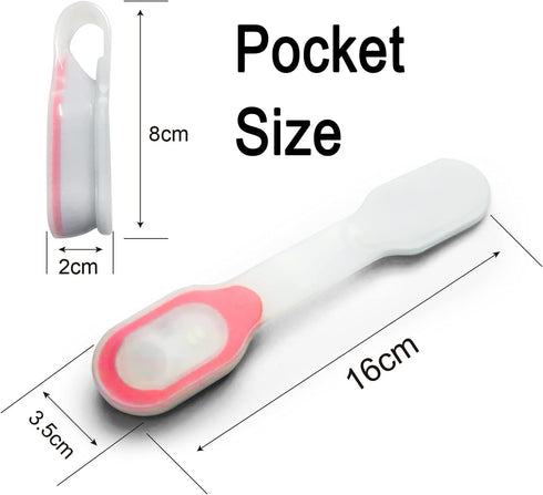 TENQIU Clip-On Magnetic LED Safety Light, Night Light with 3 Modes for Hiking, Dog Walking, and Running