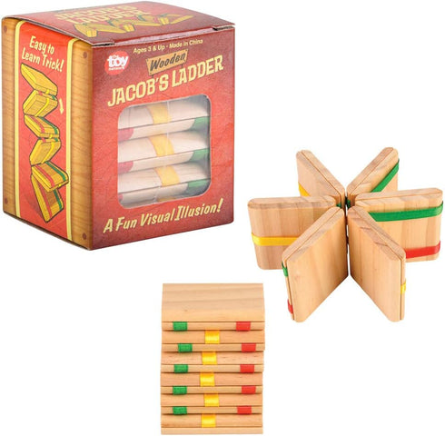 Rhode Island Novelty 11.75 Inch Wooden Jacob's Ladder, One Dozen per Order