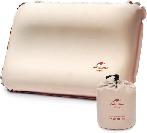 Naturehike Camping Pillow, Self-Inflating Ergonomic Travel Pillows for Camping, Hiking, Backpacking, High-Resilience