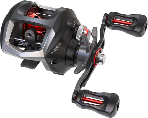 Lixada Fishing Reels Baitcaster Reel with Magnetic Braking System, Strong Corrosion Resistance Metal
