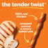 36 Count Hartz Oinkies Tender Twists with Real Chicken Breast Rawhide-Free Dog Treats, Highly Digestible Dog Chews