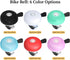 Greallthy Classic Bike Bell for Adults Kids, Loud Sound Bicycle Bell Accessories for Handlebars, Beach Cruiser Mountain