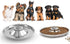 Puppy Bowls for Litter, 2 Stainless Steel Puppy Feeding Bowls, 11.5'' Food Feeding Weaning Bowl for Small Medium Pets