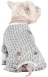 KYEESE Cotton Stretchable Dog Pajamas Jumpsuit 4 Legs Puppy PJs