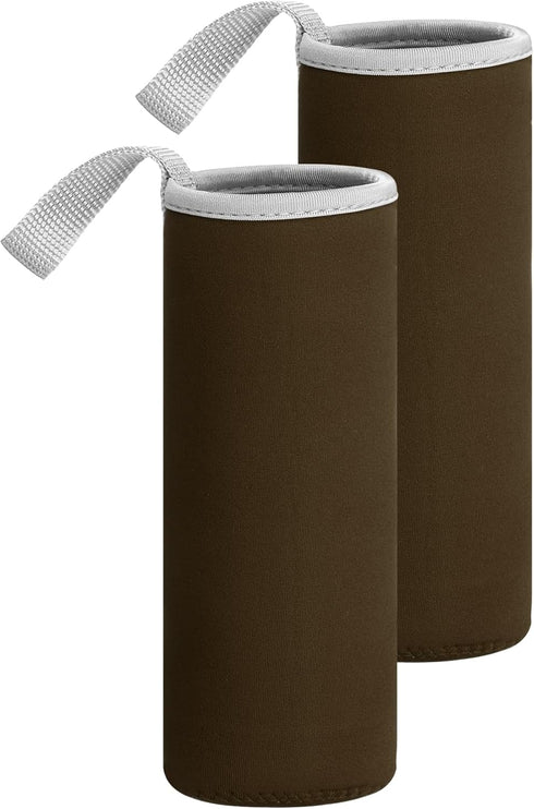 uxcell 2pcs Neoprene Water Bottle Sleeve, 18.5 oz Insulated Water Glass Bottles