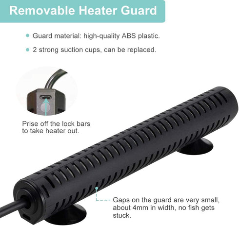 200 15-30 hygger Watt Aquarium Heater with LED Digital Temperature Controller, Submersible Fish Tank Water Heater