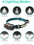 LED Headlights Rechargeable Headlamps, 270° Wide Beam, 1000 Lumens Super Bright with Motion Sensors - Outdoor
