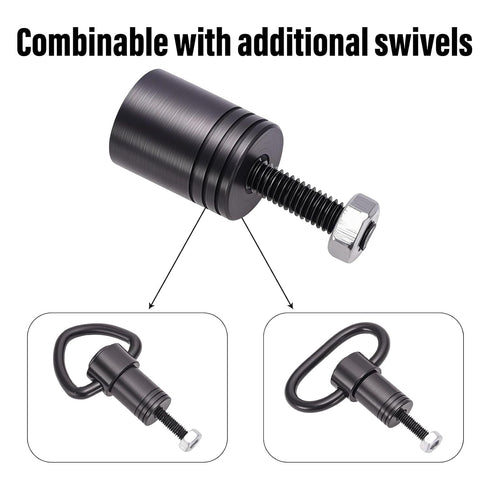 NEATABY 7 Quick Detach Swivels Mount Base Adapter Kit, Black Metal Stud Wrench, Pcs