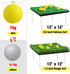 Pop Up Golf Chipping Net, Indoor/Outdoor Golfing Target Net, Collapsible Portable with 15 Training Balls and 2 Hitting