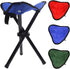 shlutesoy Lightweight Outdoor Folding Chair Portable Three-Legged Stool Outdoor Fishing Stool Mini Casual Beach