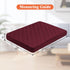 Dog Bed Covers Only - Waterproof Dog Bed Covers Quilted, Replacement Washable Pet Puppy Bed Cover for Dog Cat, Cushion Cover 40Lx32Wx6H Inches Burgundy
