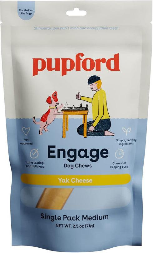 Pupford Yak Cheese Himalayan Dog Chews | Durable & Long-Lasting Chews for Aggressive Chewers