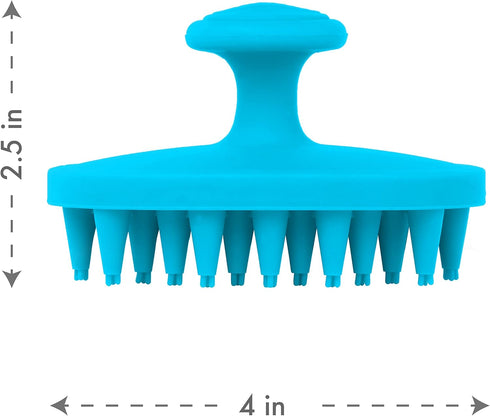 Blue Dexas BrushBuster Silicone Dog Grooming Brush