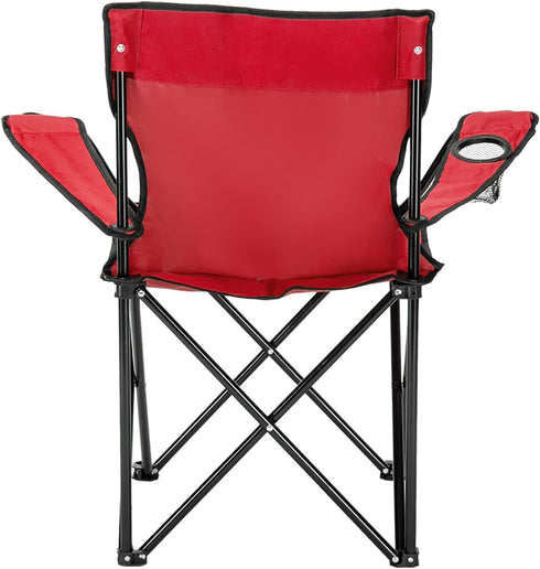 MRFJZH Backpacking Small Camping Chair with Cup Holder and Carry Bag Heavy Duty Folding Beach Chair for Adults, Compact