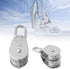 Stainless Steel Double Wheel Pulley Block for Wire Rope Chain Traction, Double Pulley