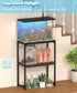 20 Gallon Black Fish Tank Stand, Upgraded Height Aquarium Table with 2 Tiers Storage Shelf, 510 LBS Capacity, 24" L x