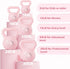 KHTO Kettlebells Fitness Exercise-Pink Strength Training Kettlebell Sets, Dumbbell Weights for Home Gym Equipment