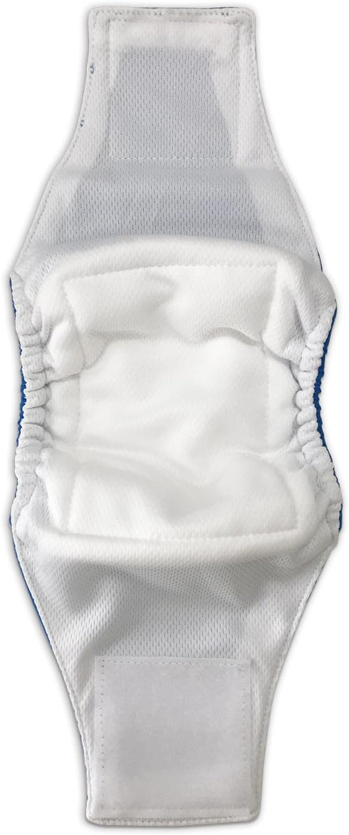 Paw Inspired Washable Male Dog Wraps, Belly Band for Dogs, Reusable Diapers for Marking, Large (2 ct.), Assorted