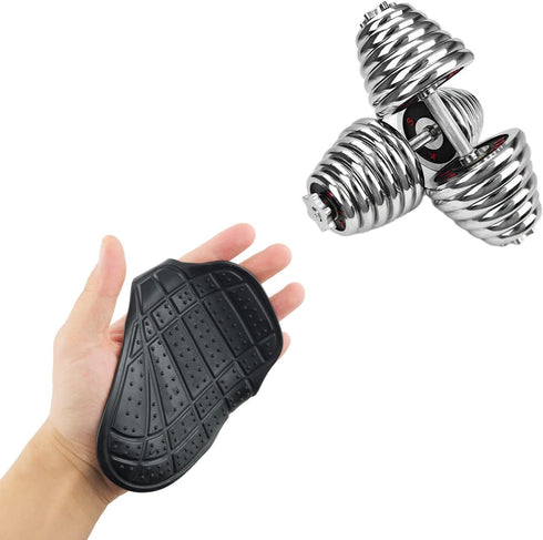 WHYHKJ 2PCS Lifting Grip Pads Gloves for Weightlifting Bodybuilding for Weightlifting Bodybuilding, Black