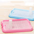 Indoor Dog Potty Plastic Pet Toilet Slide Design Pink for Convenient Home Use Ergonomic Column Shape for Natural