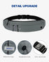 WATERFLY Running Belt Fanny Pack, Jogging Waist Pack for Men Women, Sport Workout Exercise Fitness Phone Holder