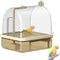 Generic Indoor Bird Cage Bath, Stand Bathtub Perch, Automatic Shower Mode Bird Bath