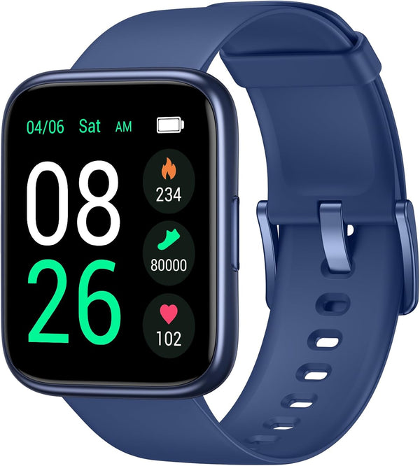 Smart Watch Fitness Tracker - 45 mm Touchscreen with Heart Rate Monitor and Sleep Tracking