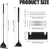 Algae Scraper for Glass Aquariums, 24.4 inch Extendable Handle Aquarium Scraper Scrubber Fish Tank Cleaner 2 in 1 Razor Scraper with 10 Blades Aquarium Cleaning Tools Fish Tank Accessories