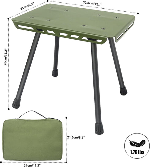 Compact Portable Folding Camping Chair with Carry Bag - Ideal for Hiking and Fishing