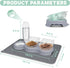 Triple Cat Bowls for Food and Water, YECERCAN Plastic Raised Cat Food Bowls with Automatic Water Bottle & Waterproof Mat for Cat/Small Dogs, 3 in 1 Pet Feeder for Wet/Dry Food