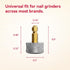 2 Pack Replacement Grinding Wheels for Casfuy, LuckyTail and Most Brands' Cat/Dog Nail Grinders, Safe & Reliable