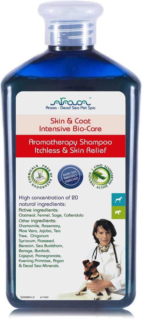 Arava Natural Medicated Dog Shampoo Anti Yeast Anti Itch Dog Shampoo -