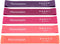 Resistance Bands for Working Out, 5 Resistance Levels for Home Fitness, Strength Training, Includes Guide and Carry Bag