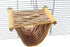 emours Double Bunkbed Hammock Sleep Bed Cage, Play Platform with Warm Fleece for Hamster Mice