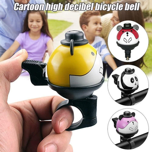 Kids Bicycle Bells, Cartoon Panda High Decibel Cycling Bells with Loud Clear Sound for Children