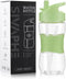 Sivaphe Clear Water Bottle with Straw, 12 oz, Portable Tritan Sports Drinking Bottle, Green