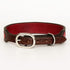 HILASON Brown Medium Strong Genuine Leather Dog Collar | Painted Medium | Leather Dog Collar | Dog Collar