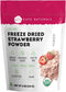 Kate Naturals Organic Freeze Dried Strawberry Powder for Baking, Camping & Drinks, 4 oz Natural Flavoring