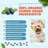 CocoTherapy Blueberry Cobbler Coco-Charms Dog Training Treats, 5 Ounces, Organic, Made in The USA (3 Pack)