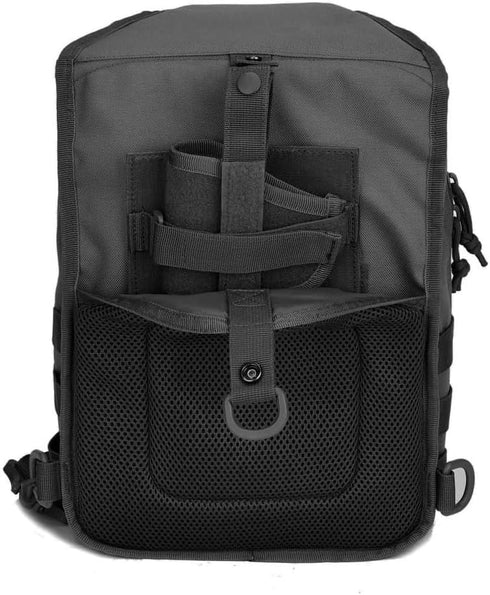 Pack Pack 07-Black) REEBOW GEAR Tactical Sling Bag w/Gun Holster Small Military Rover Shoulder Sling Molle Assault