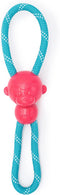 ZippyPaws RopeTugz - Pink Durable Dog Toy for Aggressive Chewers, Squeaky Chew Toy for Tug of War