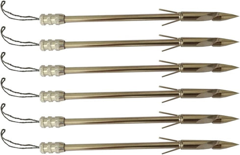 Stainless Steel Fish Hunting Arrows, Crossbow Fishing Arrows Pack of 6