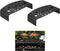 HUIKANGSHENG 2-Pack Black Shrimp Hides, Aquarium Cave Hides with Multi-Sized Holes, Secure &