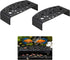 HUIKANGSHENG 2-Pack Black Shrimp Hides, Aquarium Cave Hides with Multi-Sized Holes, Secure &