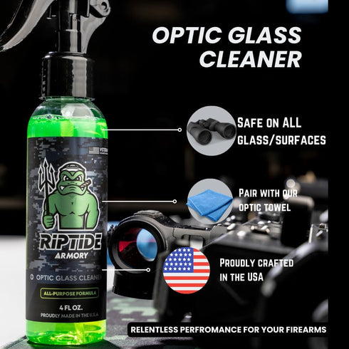 (4oz) Riptide Armory Optic Glass Cleaner - Ultimate Solution for Pristine Optic Care - Unmatched Detailing Precision