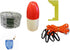KUFA Sports Crab Trap Accessories Combo, 5/16" x100' Non-Lead Rope, 11" R/W Float,