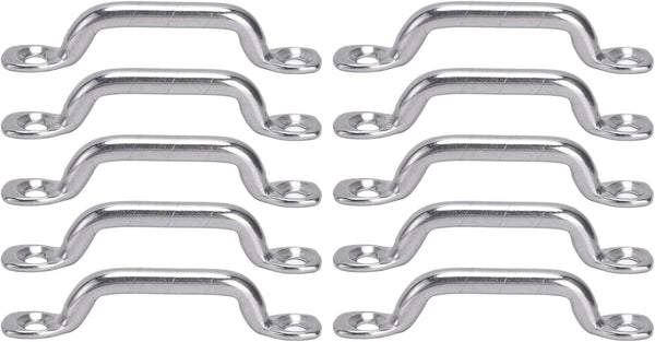 Pissente Boat Top Pad Eye, Pack of 10, 316 Stainless Steel Kayak Deck Loop Tie Down Anchor Point Set